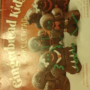 Two Williams Sonoma Gingerbread Kids cake let pans